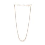 Buy Lilly & Sparkle Gold Toned Cz Stone Studded Stone Chain Necklace With Dangler Earrings - Purplle