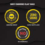 Buy Set Wet Clay Wax Ultra Matte Finish & Zero Shine Look With Kaolin Clay, No Sulphate, No Alcohol, No Paraben (60 gm) - Purplle
