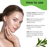 Buy Pilgrim Tea Tree Essential Oil |For Skin & Hair | 100% Pure & Natural Tea Tree Essential Oil For Acne & Pimples | Tea Tree Oil Dor Controlling Dandruff | Women & Men, (10 ml) - Purplle