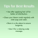 Buy Aravi Organic Handmade Wooden Neem Comb For Hair Growth and Hair Fall Control - Suitable For All Skin Type - For Men & Women - Purplle
