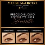 Buy Manish Malhotra Beauty By MyGlamm Precision Liquid Eyeliner-(Brown) Bronzite-1ml - Purplle