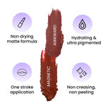 Buy FAE Beauty Modern Matte Lipstick Combo || Awkward and Magnetic || Rose Brown and Brick Red || High Coverage || One Stroke Application || Comfortable Hydrating || Longwear || Matte || Vegan || - Purplle