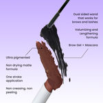 Buy FAE Beauty Brash + Modern Matte Lipstick Bundle - Jet Black and Walnut Brown || Mascara || Brow gel || Matte lipstick || Long lasting || For all skin tones - Purplle