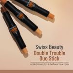 Buy Swiss Beauty Double Trouble Contour & Highlighter Stick 03 Caramel Focus (8 g) - Purplle