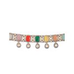 Buy Silvermerc Multi Color Jadau Kundan Jewellery set - Purplle