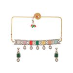 Buy Silvermerc Multi Color Jadau Kundan Jewellery set - Purplle