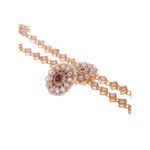 Buy Silvermerc Bridal Gold plated kundan pearl headband mathapatti borla - Purplle