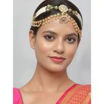 Buy Silvermerc Bridal Pearl Double mathapatti with borla - Purplle