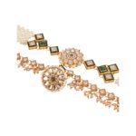 Buy Silvermerc Bridal Pearl Double mathapatti with borla - Purplle
