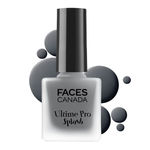 Buy Faces Canada Ultime Pro Splash Matte Nail Enamel Black Shadow M01 MRP 149 - Purplle
