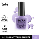 Buy FACES CANADA Ultime Pro Splash Matte Nail Enamel - Lilac Love M03, 8ml | Quick Drying | Matte Finish | Long Lasting | No Chip Formula | Nail Polish For Women | Smooth Application | Safe For Nails - Purplle
