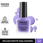Buy FACES CANADA Ultime Pro Splash Matte Nail Enamel - Ocean Wave M04, 8ml | Quick Drying | Matte Finish | Long Lasting | No Chip Formula | Nail Polish For Women | Smooth Application | Safe For Nails - Purplle
