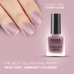 Buy FACES CANADA Ultime Pro Splash Matte Nail Enamel - Candy Floss M05, 8 ml | Quick Drying | Matte Finish | Long Lasting | No Chip Formula | Nail Polish For Women | Smooth Application | Safe For Nails - Purplle