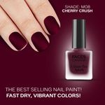 Buy FACES CANADA Ultime Pro Splash Matte Nail Enamel - Cherry Crush M08, 8ml | Quick Drying | Matte Finish | Long Lasting | No Chip Formula | Nail Polish For Women | Smooth Application | Safe For Nails - Purplle