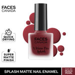 Buy FACES CANADA Ultime Pro Splash Matte Nail Enamel - Peach Pearl M09, 8ml | Quick Drying | Matte Finish | Long Lasting | No Chip Formula | Nail Polish For Women | Smooth Application | Safe For Nails - Purplle