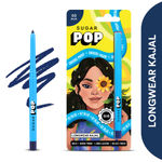 Buy SUGAR POP Longwear Matte Kajal - 02 Blue - Intense Blue Kohl Kajal | Long Lasting, Smudge Proof Pencil, Water Proof, Single Stroke Velvet Finish | Lasts Up To 16 Hours - Pack of 1 - Purplle