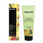 Buy Quench Bravocado Pollution Rescue Cream Face Wash | Korean Skin care, 100ml - Purplle