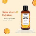 Buy Sirona Natural Vitamin C Body Wash for Men & Women – 200 ml | Gel Based Shower Gel for Deep Cleansing | With Hyaluronic Acid, Sandalwood & Tasmanian Pepper Fruit | Provides Radiance & Replenishes Skin - Purplle
