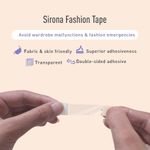 Buy Sirona Women Fashion Tape Double Stick Strips a€“ 16 Strips | For Clothing & Body, Strong and Clear Tape for All Skin Tones and Fabric | Transparent | Bra Tape Strips - Purplle
