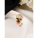 Buy Silvermerc Enamelled Adishakti Besar Nosepin - Purplle