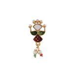 Buy Silvermerc Enamelled Adishakti Besar Nosepin - Purplle