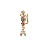 Buy Silvermerc Enamelled Adishakti Besar Nosepin - Purplle