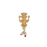 Buy Silvermerc Enamelled Adishakti Besar Nosepin - Purplle