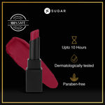 Buy SUGAR Cosmetics - Nothing Else Matter - Longwear Matte Lipstick - 09 Royal Redding (Dark Red) - 3.2 gms - Water-Resistant, Premium Matte Lipstick, Paraben Free - Purplle