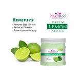 Buy Pink Root Green Lemon Scrub Face Scrub With Vetiver extract 500ml - Purplle