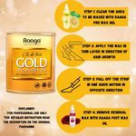 Buy Raaga Professional Liposoluble Metallic Wax, Gold, 800 ml - Purplle