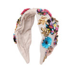 Buy Blueberry Women White & Pink Embellished Hairband - Purplle