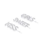 Buy Blueberry Women Set of 3 Silver-Plated Embellished Bobby Pins - Purplle