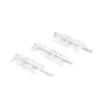 Buy Blueberry Women Set of 3 Silver-Plated Embellished Bobby Pins - Purplle
