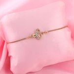 Buy Estele Gold Plated C Letter Bracelet With Crystals For Men & Women - Purplle