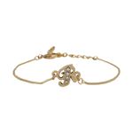 Buy Estele Rhodium Plated R Letter Bracelet With Crystals For Men & Women - Purplle