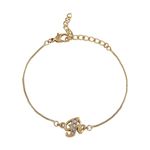 Buy Estele Rhodium Plated R Letter Bracelet With Crystals For Men & Women - Purplle