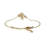 Buy Estele Rhodium Plated R Letter Bracelet With Crystals For Men & Women - Purplle