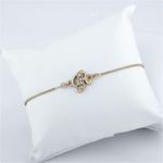 Buy Estele Rhodium Plated R Letter Bracelet With Crystals For Men & Women - Purplle