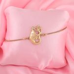 Buy Estele Gold Plated Blessed Ganesh Bracelet With Austrian Crystals For Men & Women - Purplle