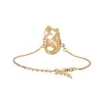 Buy Estele Gold Plated Blessed Ganesh Bracelet With Austrian Crystals For Men & Women - Purplle