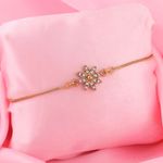 Buy Estele Gold Plated Ornamental Flower Bracelet With Austrian Crystals For Women - Purplle
