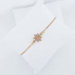 Buy Estele Gold Plated Ornamental Flower Bracelet With Austrian Crystals For Women - Purplle