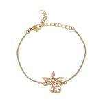 Buy Estele Gold Plated Heavenly Goddess Bracelet With Crystals For Men & Women - Purplle