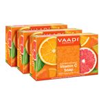 Buy Vaadi Herbals Vitamin C Soap For Tan Removal & Instant Brightening (75 gms X 3) (Pack of 3) - Purplle