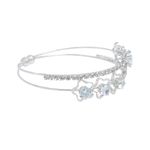 Buy Golden Peacock Girls Silver Toned Handcrafted Bangle-Style Bracelet - Purplle