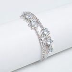 Buy Golden Peacock Girls Silver Toned Handcrafted Bangle-Style Bracelet - Purplle