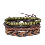 Buy Golden Peacock Unisex Set of 4 Handcrafted Bracelets - Purplle