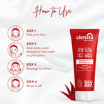 Buy Clensta Skin Glow Face Wash | With Red Aloe Vera, Vitamin C and E| Non-drying| Best Face Wash for Brightening and Glowing Skin |Face Wash for Men & Women - Purplle