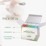 Buy FabPad Organic Cotton Ultra Thin Rash Free Sanitary Pads with Disposable Cover - (Asst, Pack of 24) - Purplle
