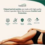 Buy FabPad Women Reusable Leak Proof Period Panty Without Pads, Cups & Tampons (Black, XL [37-40"]) - Purplle